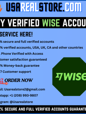 Buy vefified wise Account